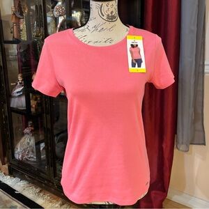 DKNY Fitted Bubblegum Pink T-Shirt